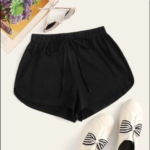 Black Drawstring Shorts